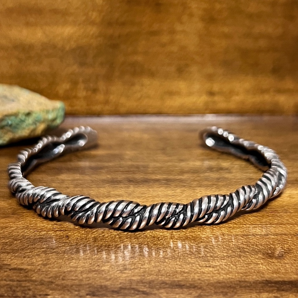 Carolyn Pollack Southwestern Twisted Cuff Bracelet Sterling Silver 925